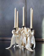 5-Arm Satin Bow Candelabra