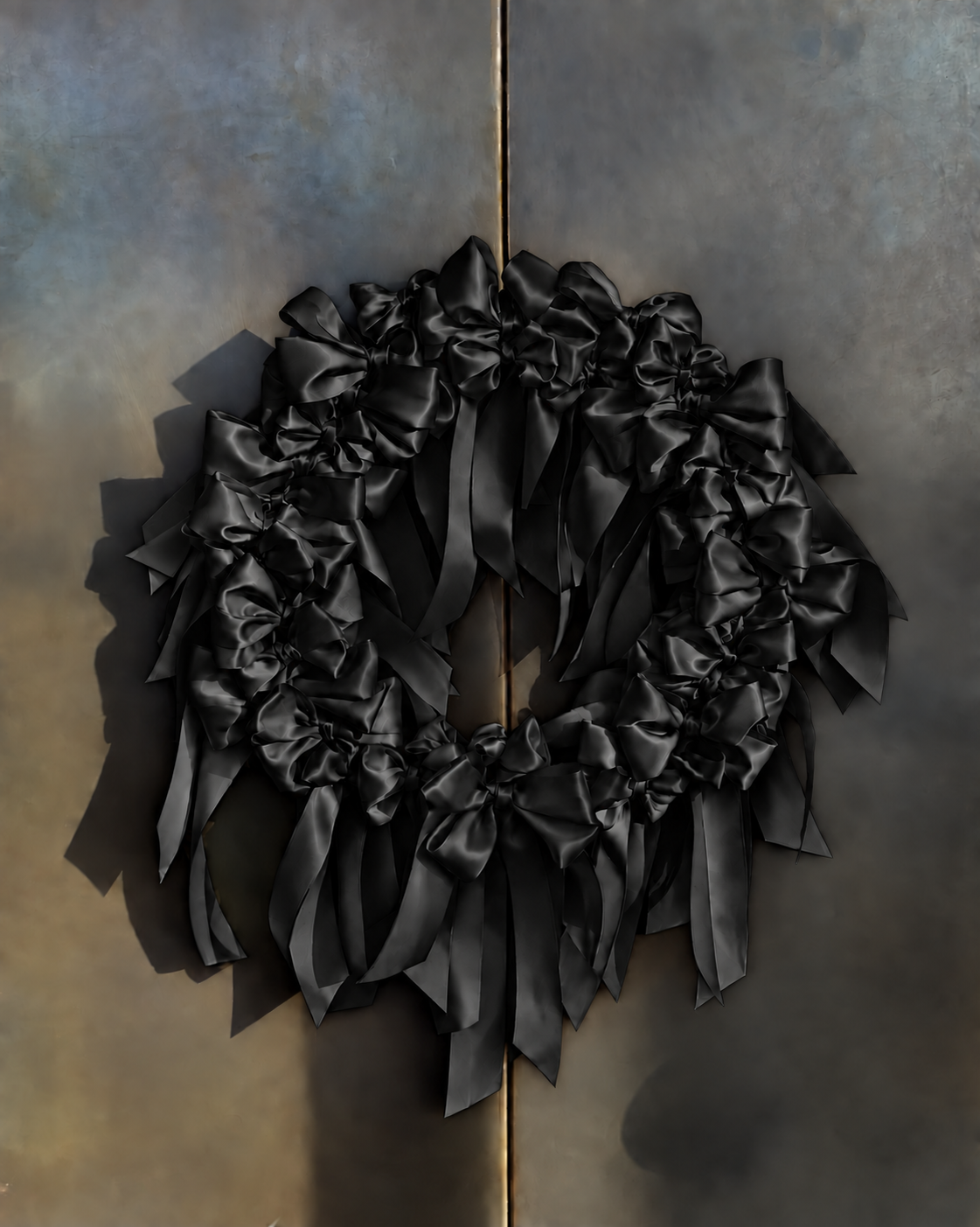 Satin Bow Wreath