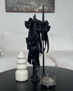 Satin Bow Taper Candles