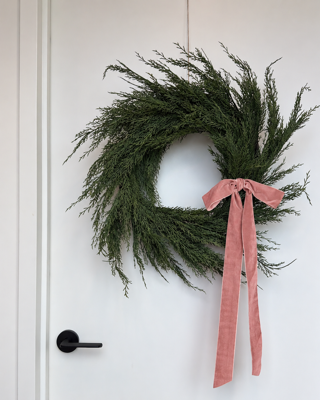 Velvet Clip-On Wreath Bow