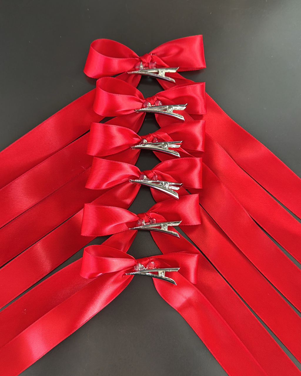 Satin Clip-On Bows