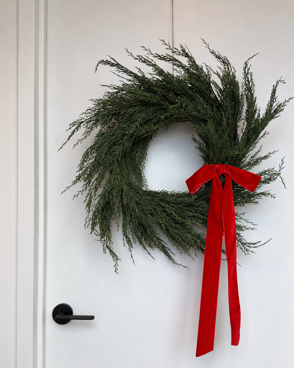 Velvet Clip-On Wreath Bow
