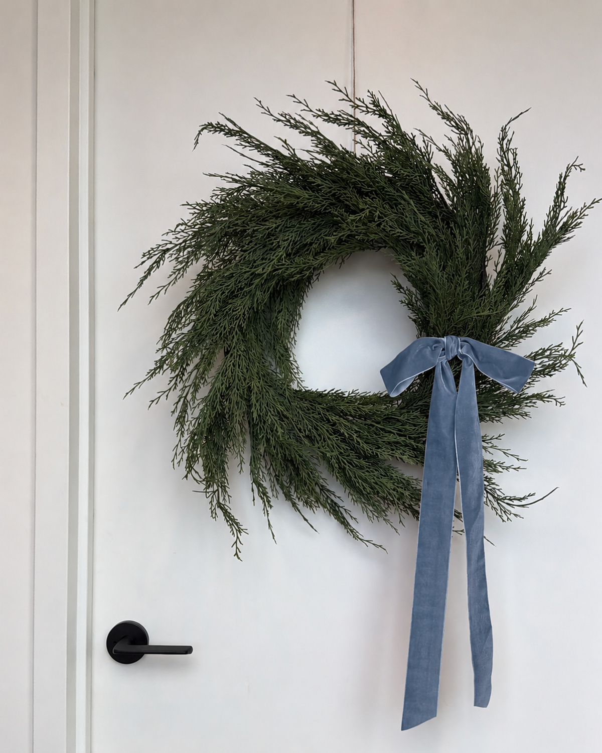 Velvet Clip-On Wreath Bow