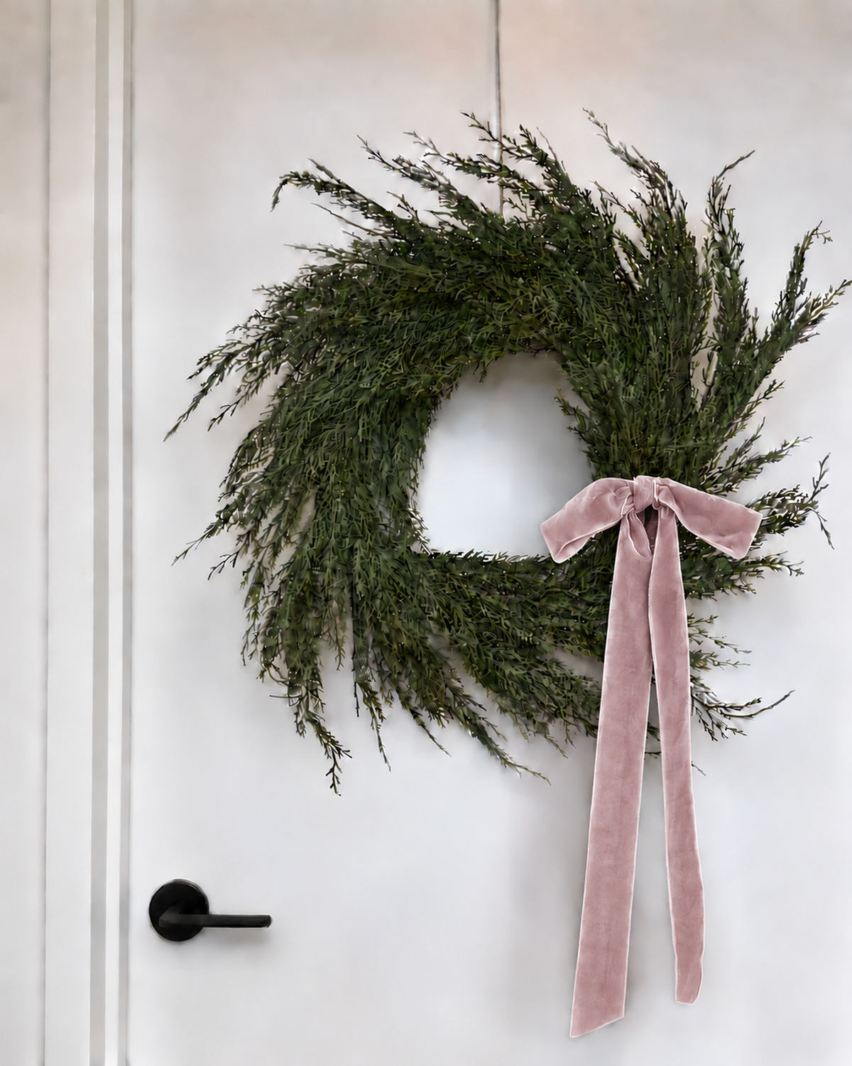 Velvet Clip-On Wreath Bow
