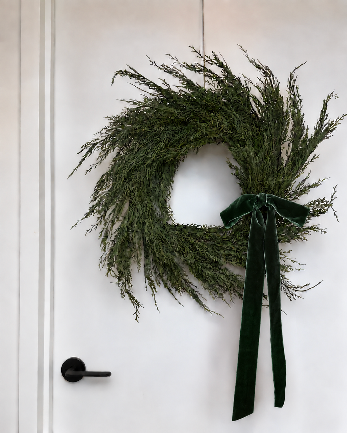 Velvet Clip-On Wreath Bow