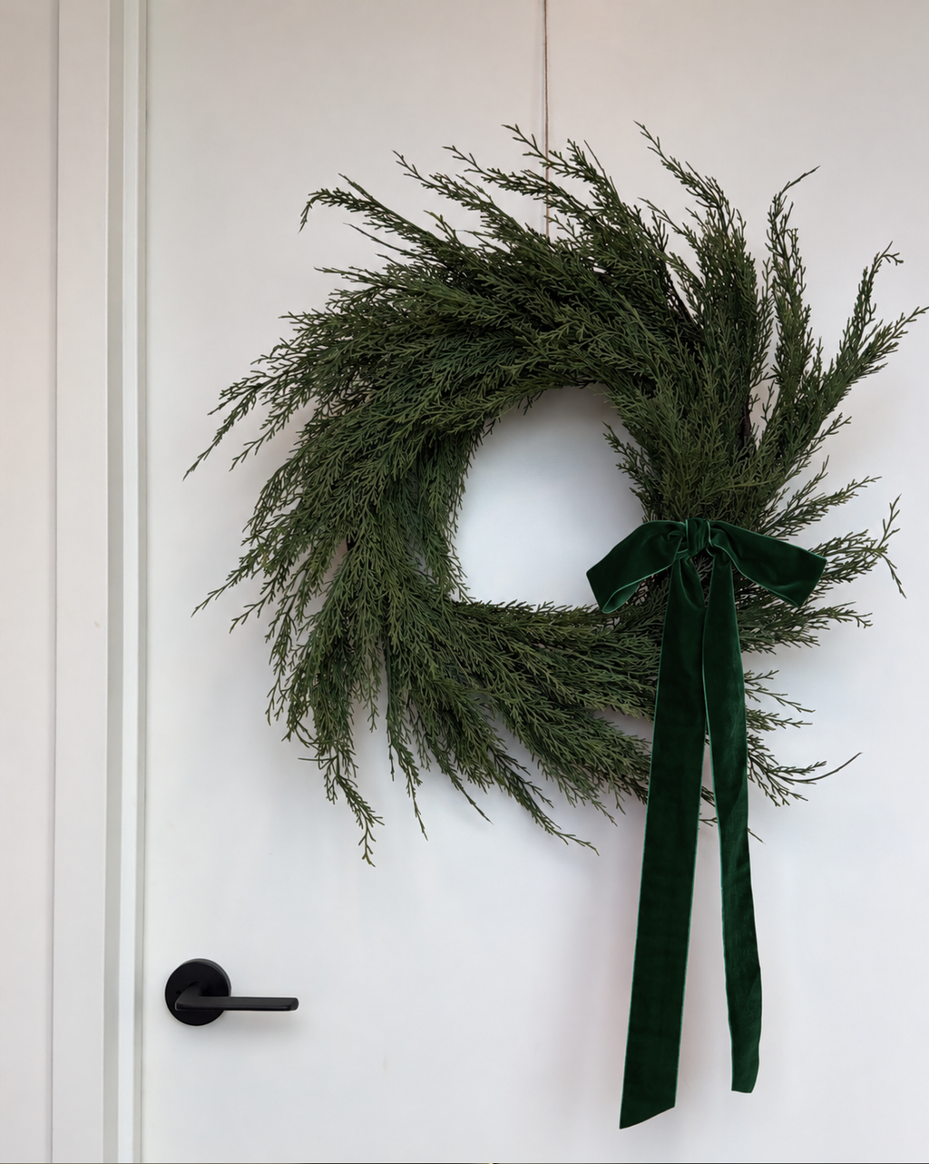 Velvet Clip-On Wreath Bow