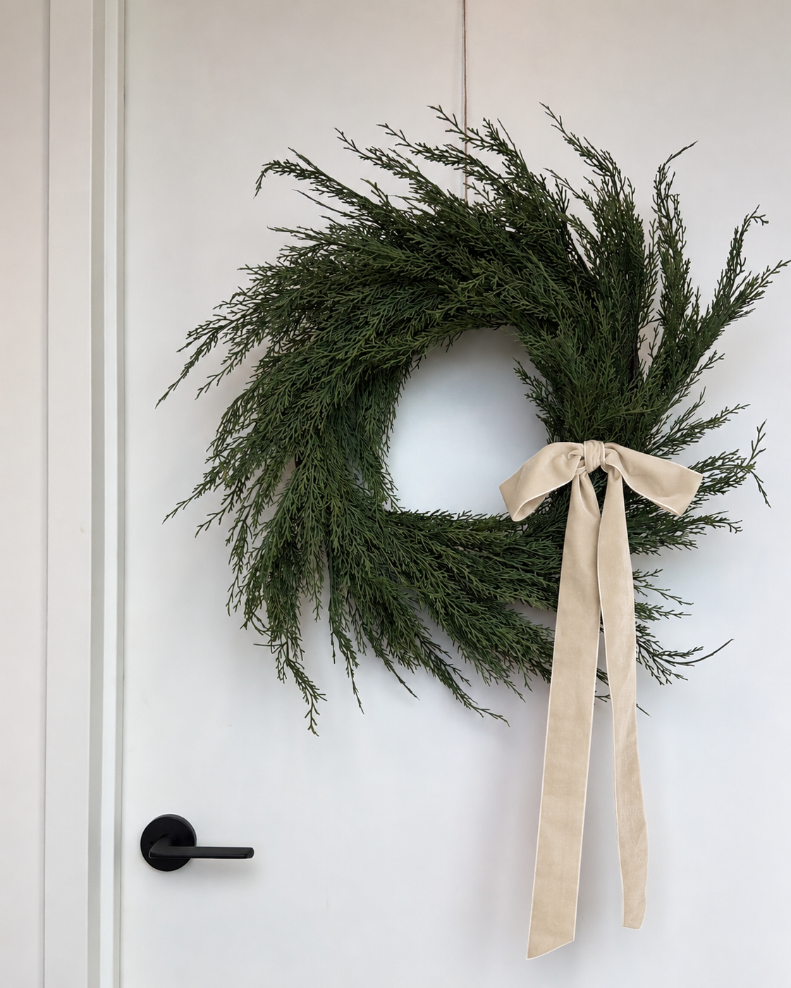 Velvet Clip-On Wreath Bow