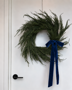 Velvet Clip-On Wreath Bow