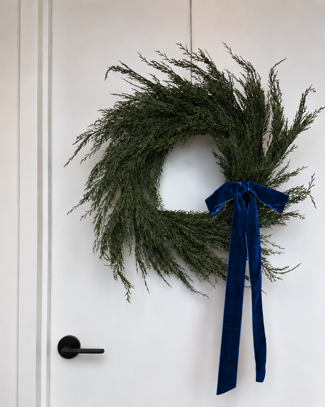 Velvet Clip-On Wreath Bow