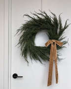 Velvet Clip-On Wreath Bow