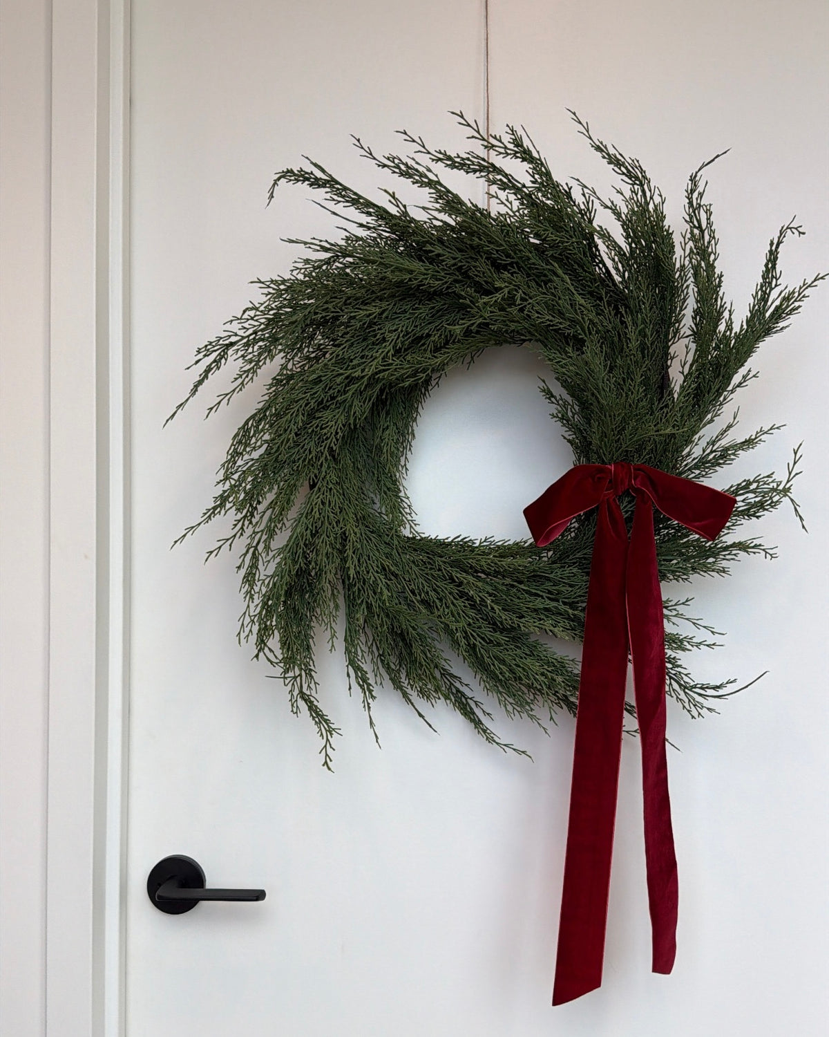 Velvet Clip-On Wreath Bow