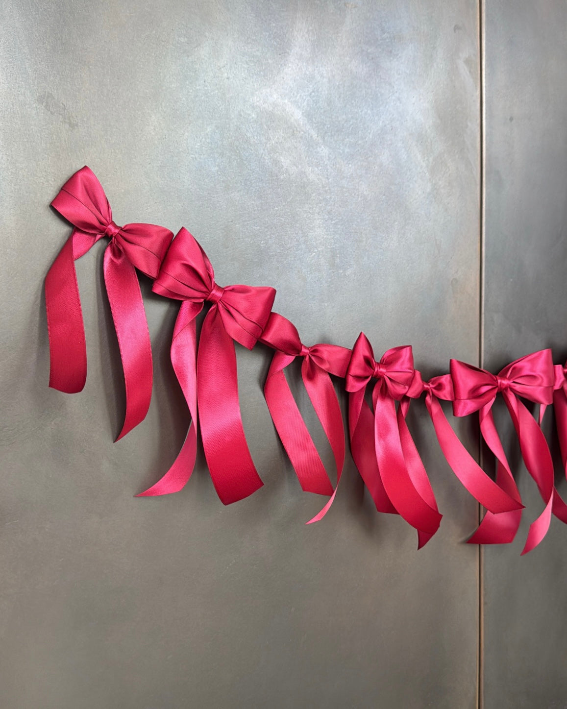 Satin Bow Garland