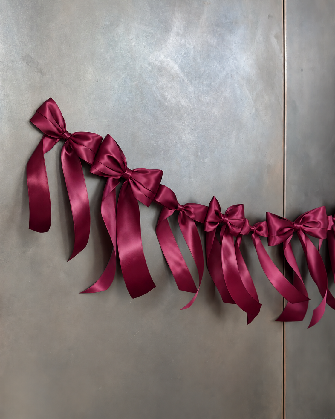 Satin Bow Garland