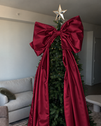 Giant Satin Bow Tree Topper