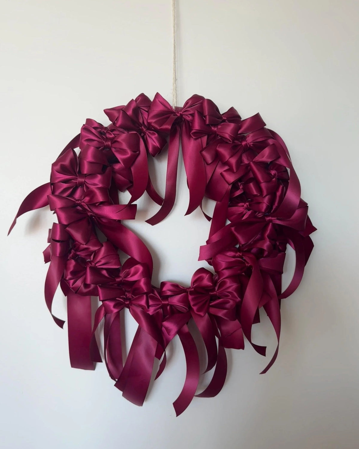 Satin Bow Wreath