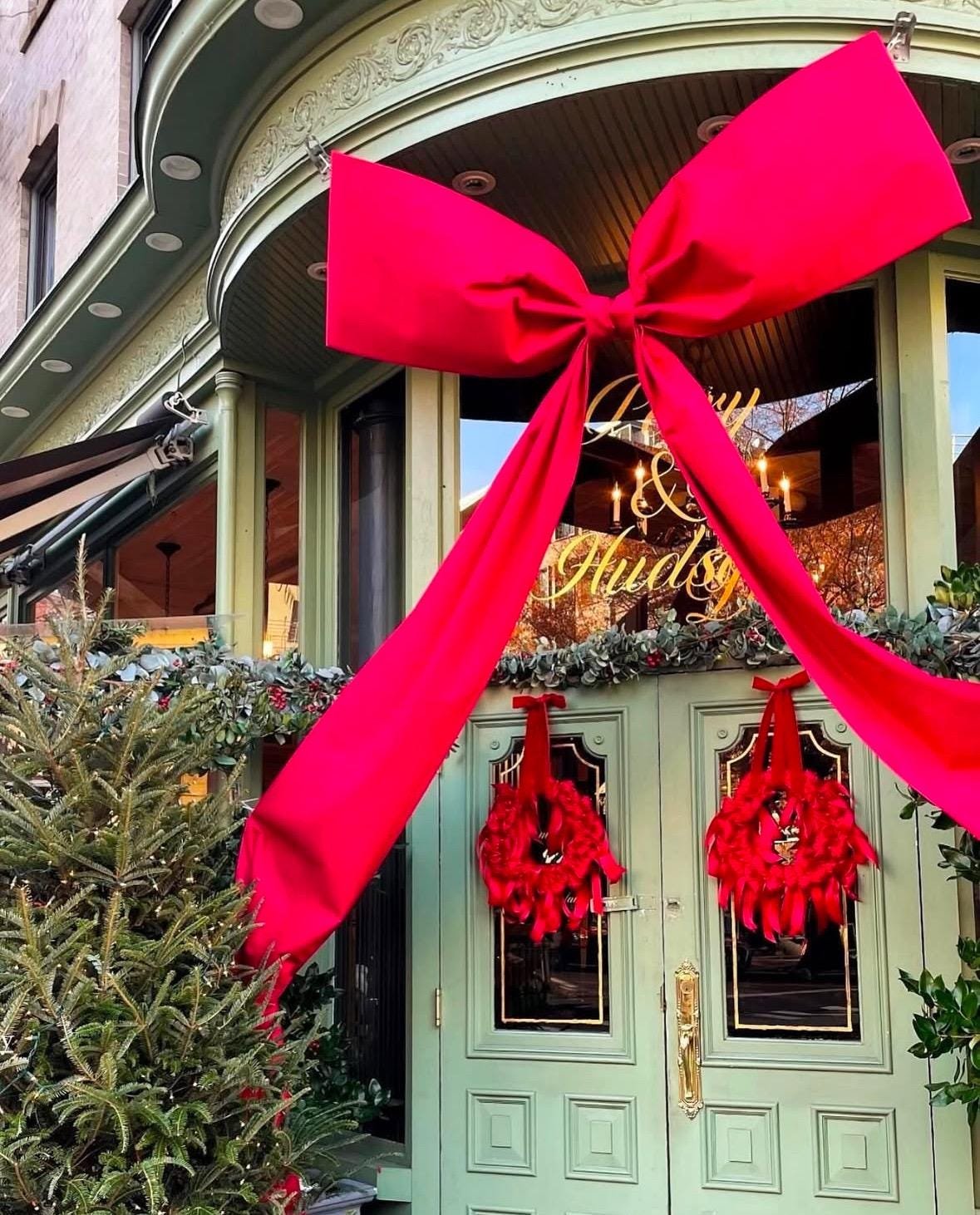 Satin Bow Wreath