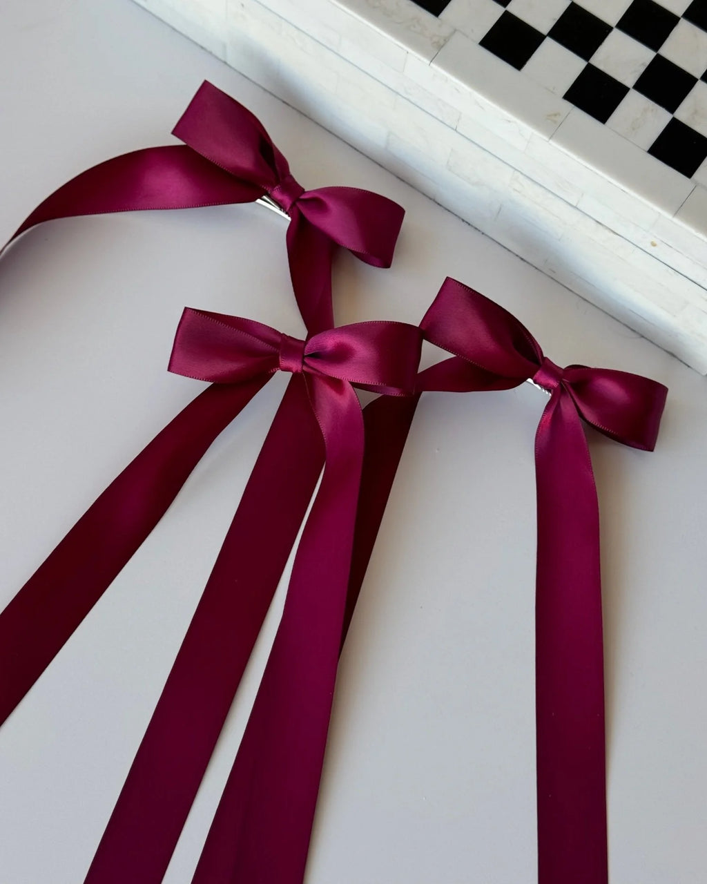 Satin Clip-On Bows