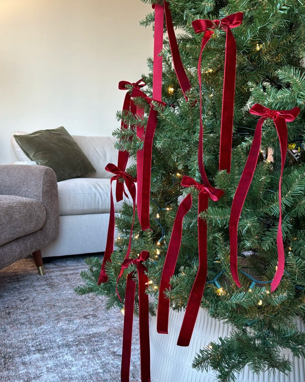 Velvet Clip-On Bows — Wine Red